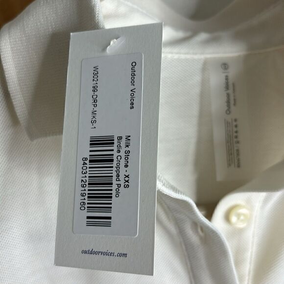Outdoor Voices Birdie Crop Polo NWT - Picture 6 of 7